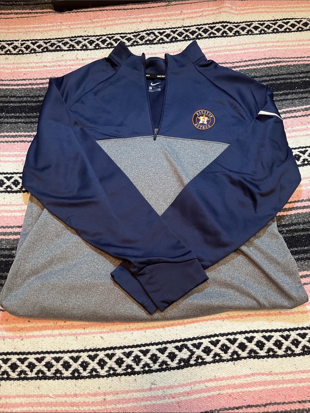 Nike Golf Navy Zip-Up Jacket with Subtle Black Trim